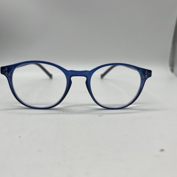 Norperwis Womens Reading Fashion Glasses Blue  +1.50 Round Frame - Picture 12 of 12